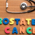 Picture of prostrate cancer written with toy alphabets
