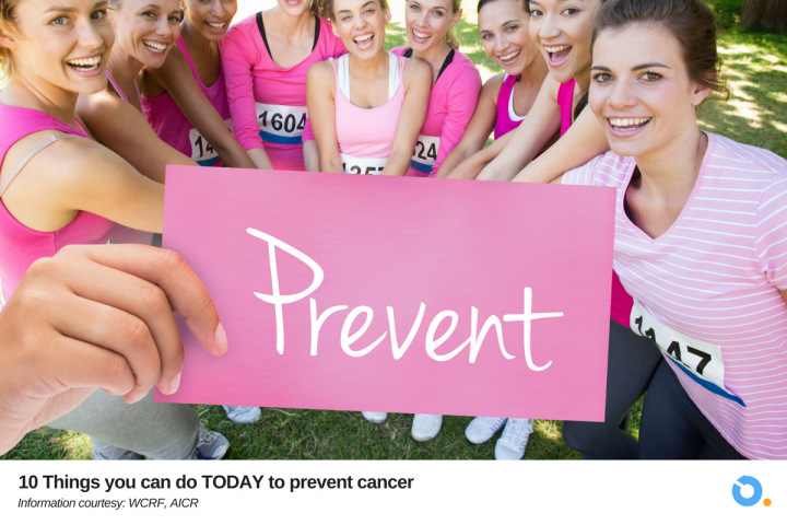 Things you can do TODAY to prevent cancer