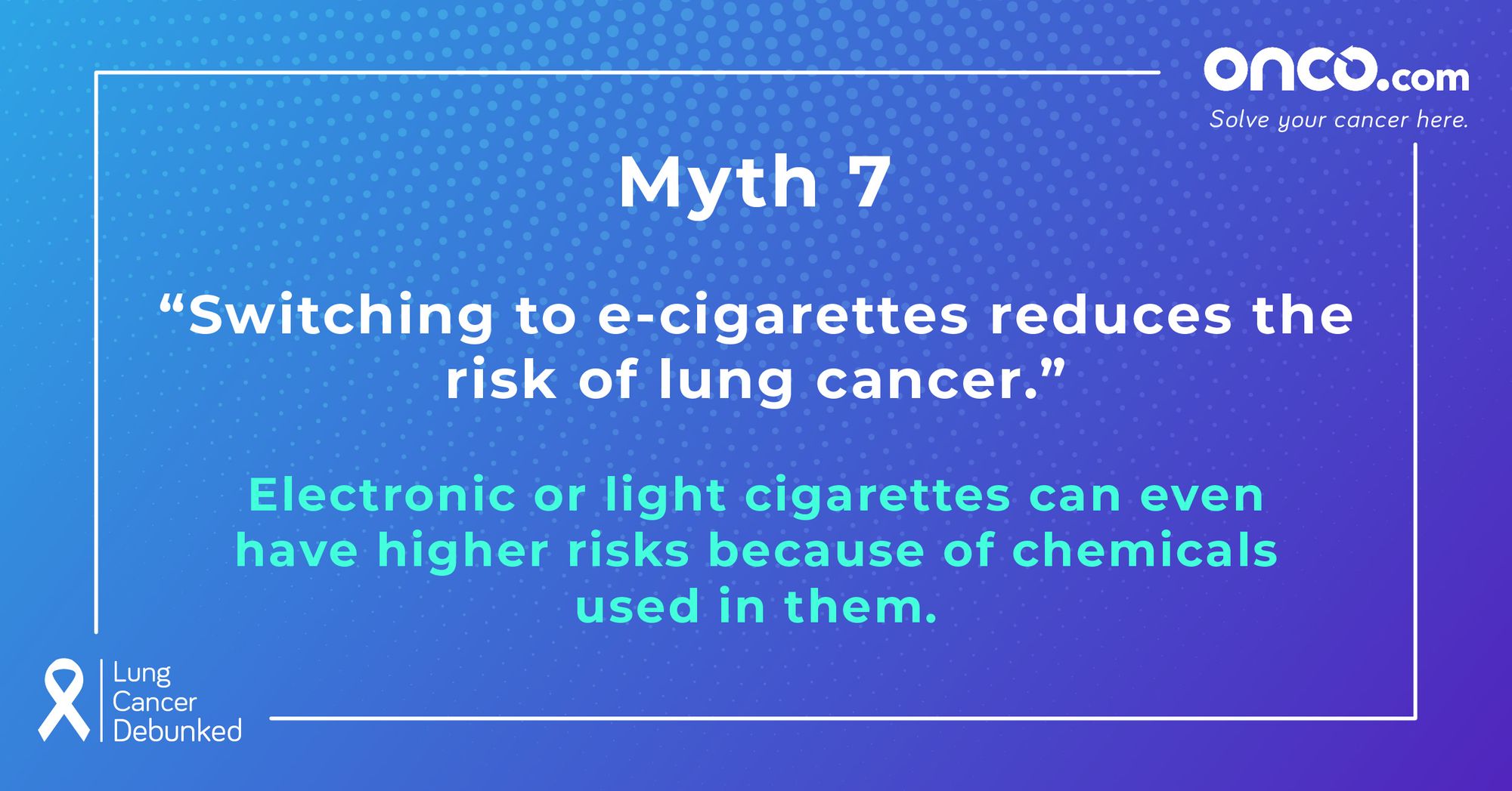 Bust Your Myths Around Lung Cancer-10 MYTHS | Onco.com