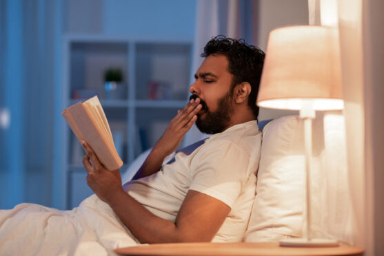 reading at bedtime may make you sleepy