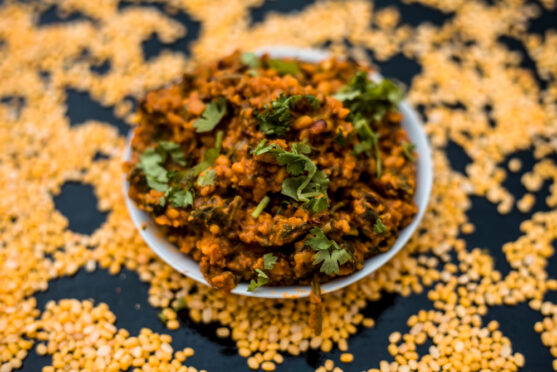 Palak and dal dry recipe for cancer patients 