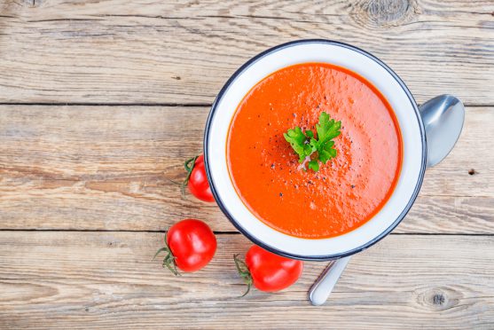 Improve hunger for cancer patients by taking tomato soup